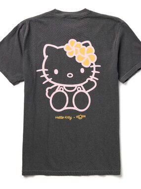NWT Aloha Collection x Hello Kitty Short Sleeve Charcoal T-Shirt